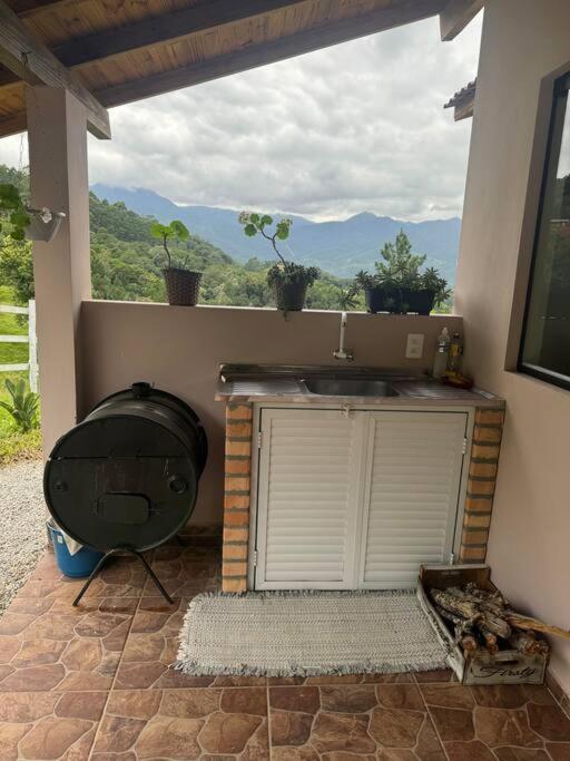 Cabana Recanto Do Arruda Para Casal Em Aguas Mornas Экстерьер фото